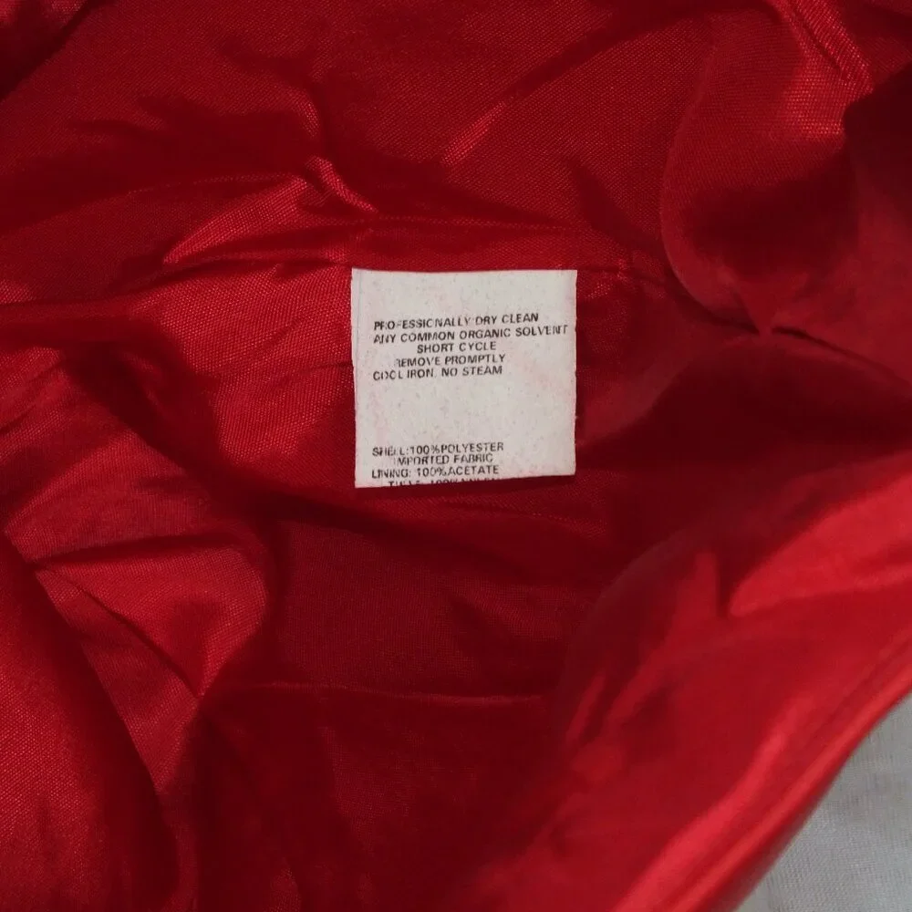 Vintage Jessica McClintock for Gunne Sax Strapless Formal Prom Dress Red 9/10 - Picture 13 of 15